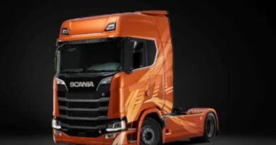 Scania Fire Edition prydd med den unika kulören Sunburst Orange.