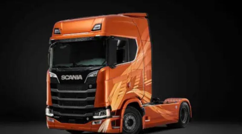 Scania Fire Edition prydd med den unika kulören Sunburst Orange.