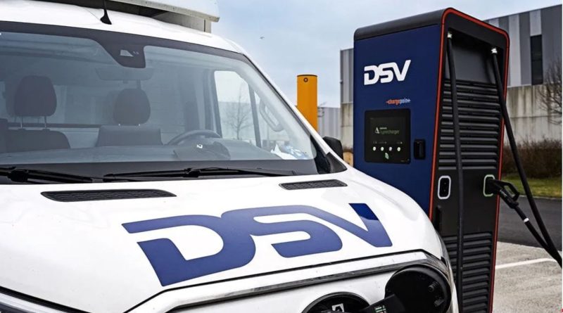 DSV laddstation elektriska lastbilar Landskrona