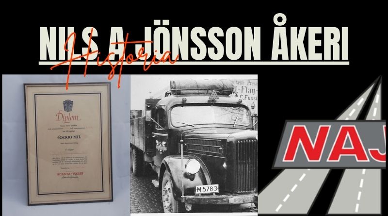 Nils A Jönsson Åkeri, från starten 1954 till dagens moderna transportflotta.