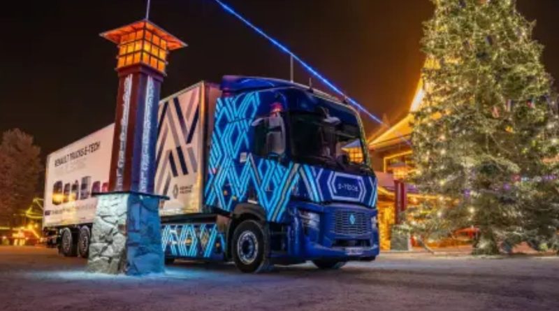 Renault Trucks E-Tech T Diamond Echo körde 400 mil till Lappland med brev till jultomten under ett unikt juluppdrag.