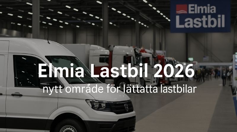 Besökare på Elmia Lastbil 2026 där lätta lastbilar visas upp i nytt utställningsområde.