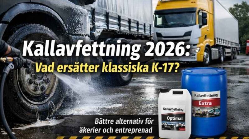Kallavfettning för lastbil och entreprenad – modern ersättare till K-17